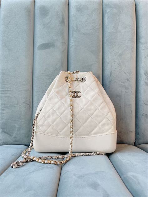 chanel gabrielle backpack white|chanel backpack ioffer.